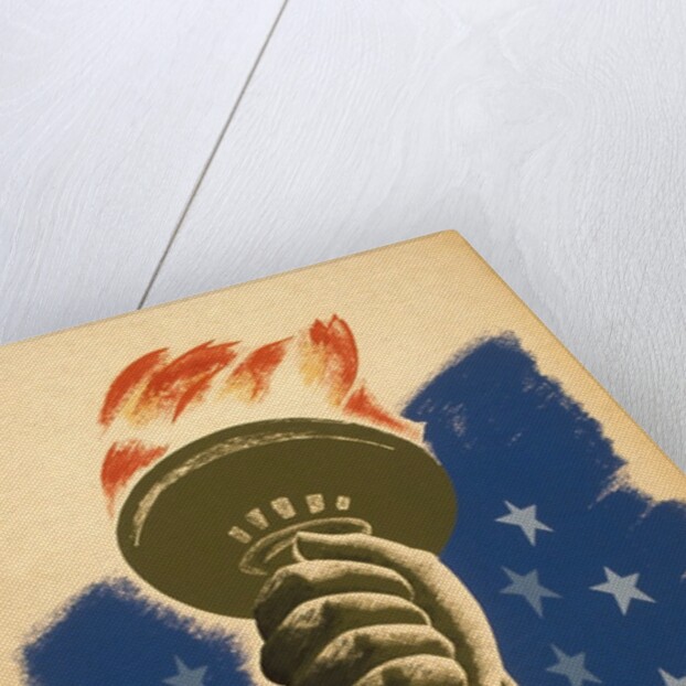 Democracy, A Challenge, Liberty Torch by Anonymous