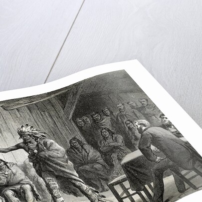 Meriwether Lewis, (1774-1809). American explorer. The Grand Council of the Ravens at Fort Laramie in by Anonymous