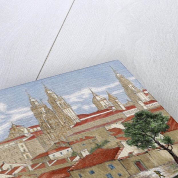 Spain. Galicia. Santiago de Compostela. Engraving. by Anonymous