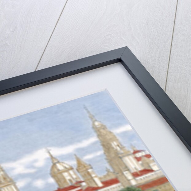 Spain. Galicia. Santiago de Compostela. Engraving. by Anonymous