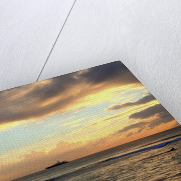 Sandy Lane beach at sunset by Anonymous