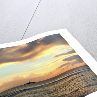 Sandy Lane beach at sunset by Anonymous
