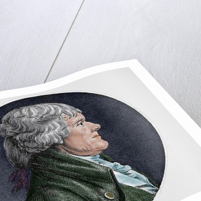Thomas Jefferson (1743-1826). American Founding Father. President of the United State (1801-1809). C by Anonymous