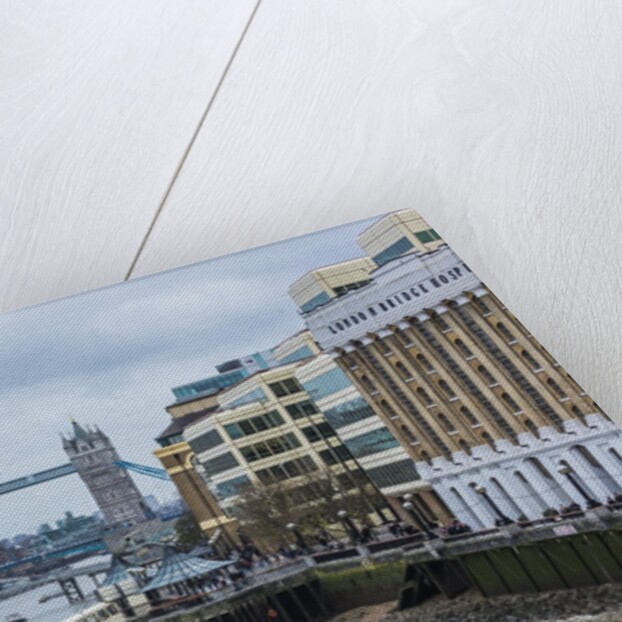 The Thames river, the HMS Belfast, a Royal Navy light cruiser, and the Tower Bridge by Anonymous