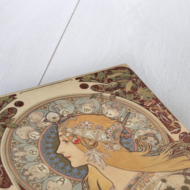 Poster illustration by Alphonse Mucha for La Plume