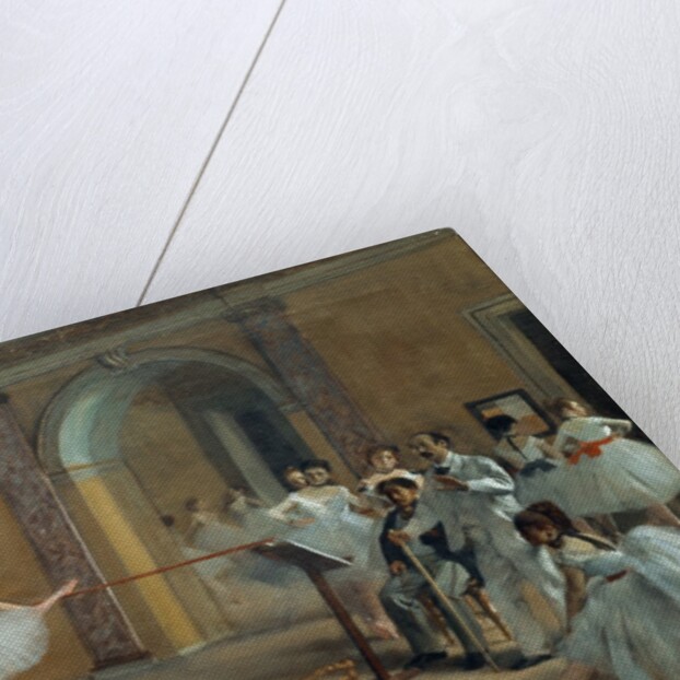 The Dance Foyer at the Opera on the Rue Le Peletier by Egar Degas
