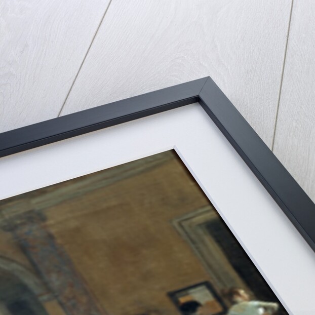 The Dance Foyer at the Opera on the Rue Le Peletier by Egar Degas