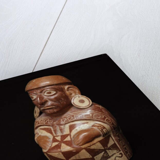 Moche anthropomorphic bottle by Anonymous