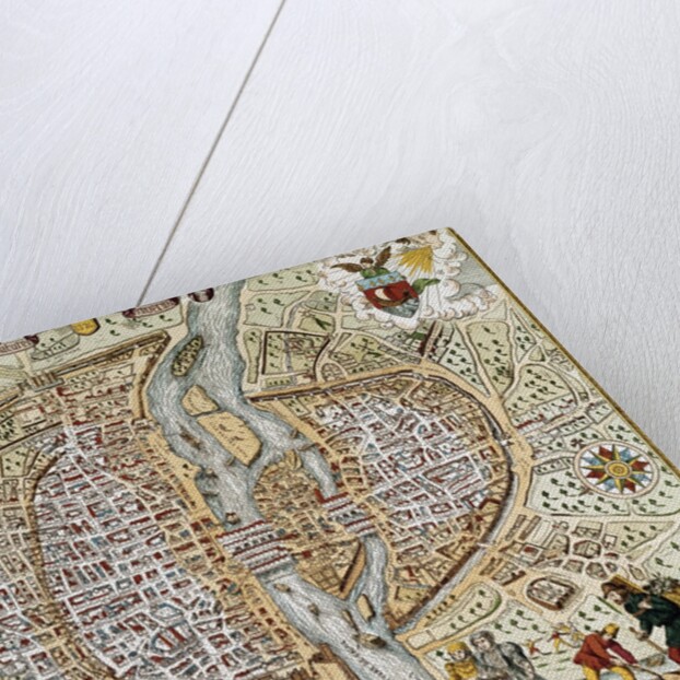 Plan of Paris (France) in 1576 by Anonymous