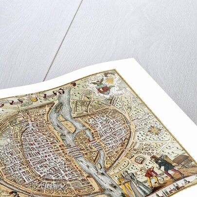 Plan of Paris (France) in 1576 by Anonymous