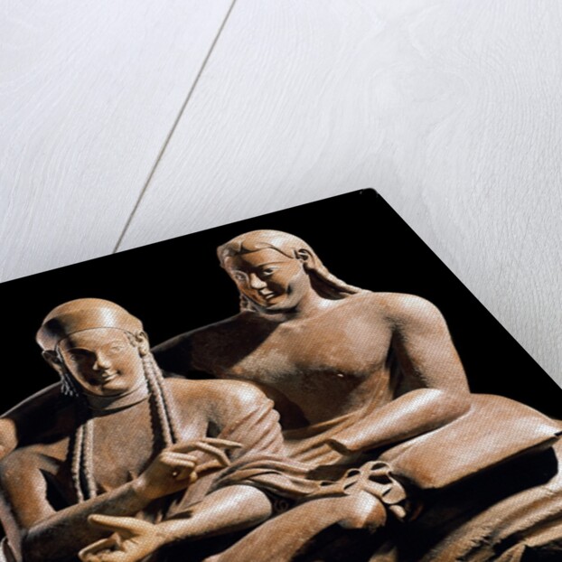 Detail of Etruscan Sarcophagus of the Spouses by Anonymous