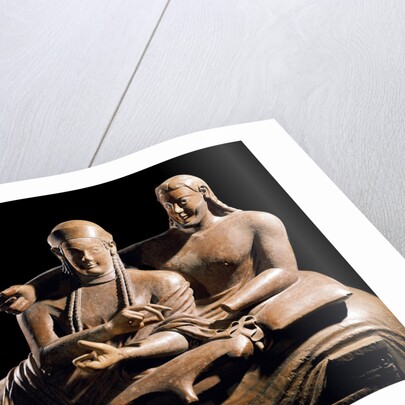 Detail of Etruscan Sarcophagus of the Spouses by Anonymous