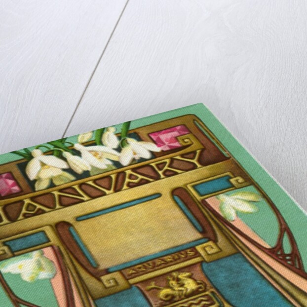 Art Nouveau January, Aquarius by Anonymous