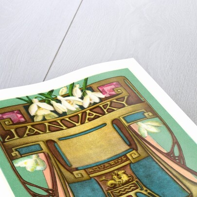 Art Nouveau January, Aquarius by Anonymous