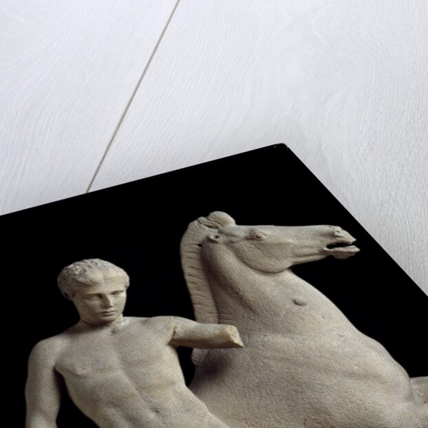 Detail of sculpture group of the Dioscuro by Anonymous
