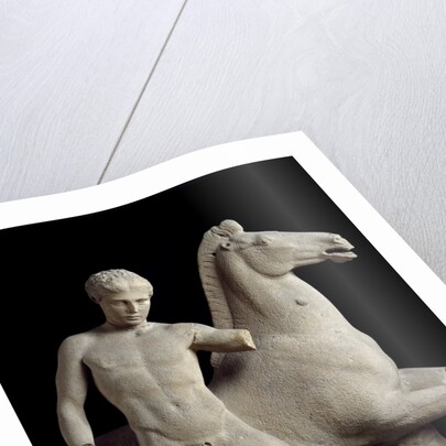 Detail of sculpture group of the Dioscuro by Anonymous