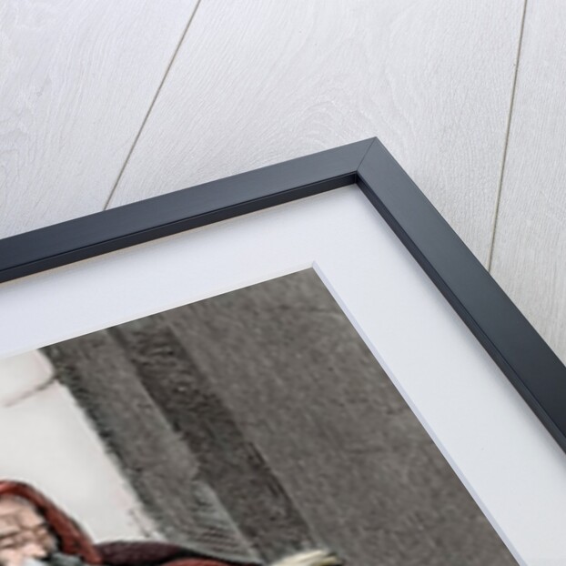 Saint Isaac of Cordoba (d. 851). Engraving. Colored. by Anonymous