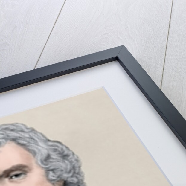 Thomas Jefferson (1743-1826). Engraving. Colored. by Anonymous