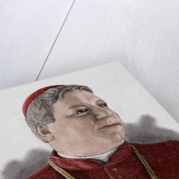 Luigi Jacobini (1832-1887). Engraving. Colored. by Anonymous