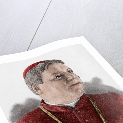 Luigi Jacobini (1832-1887). Engraving. Colored. by Anonymous