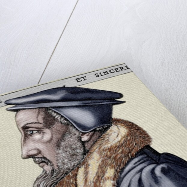 John Calvin (1509-1564). French theologian and pastor during the Protestant Reformation. by Anonymous