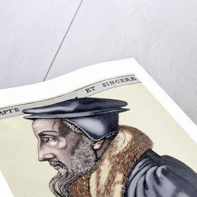 John Calvin (1509-1564). French theologian and pastor during the Protestant Reformation. by Anonymous