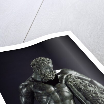 Detail of Herakles resting by Lysippos