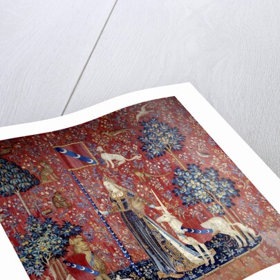Allegory of touch from the Lady and the Unicorn tapestry by Anonymous