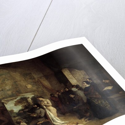 The Studio of the Painter, a Real Allegory by Gustave Courbet