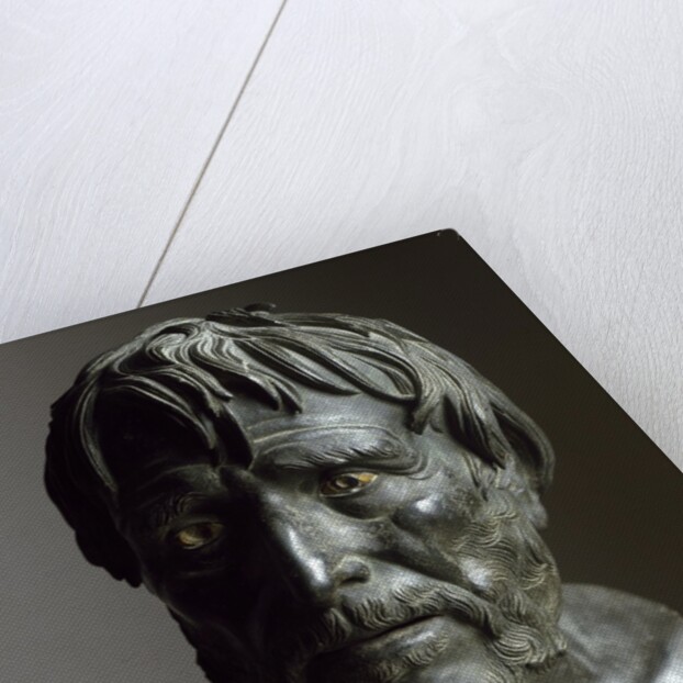Roman bronze sculpture bust of Seneca by Anonymous