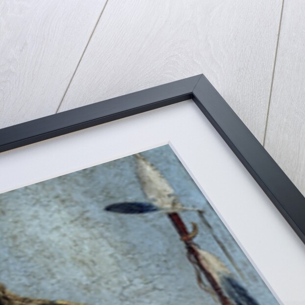 Full length portrait of a Native American chief by school of George Catlin by Anonymous