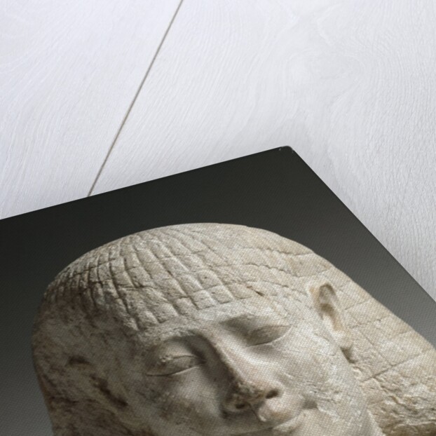 Ancient Egyptian head of a man by Anonymous