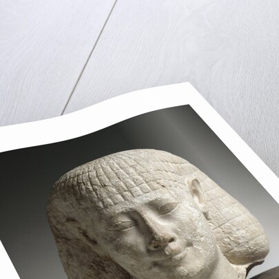 Ancient Egyptian head of a man by Anonymous