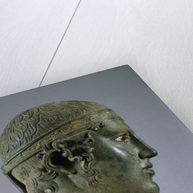 Detail of the Charioteer of Delphi, also known as Heniokhos by Anonymous