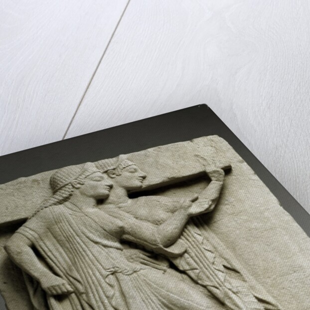 Ancient Greek metope with chorus of young girls by Anonymous