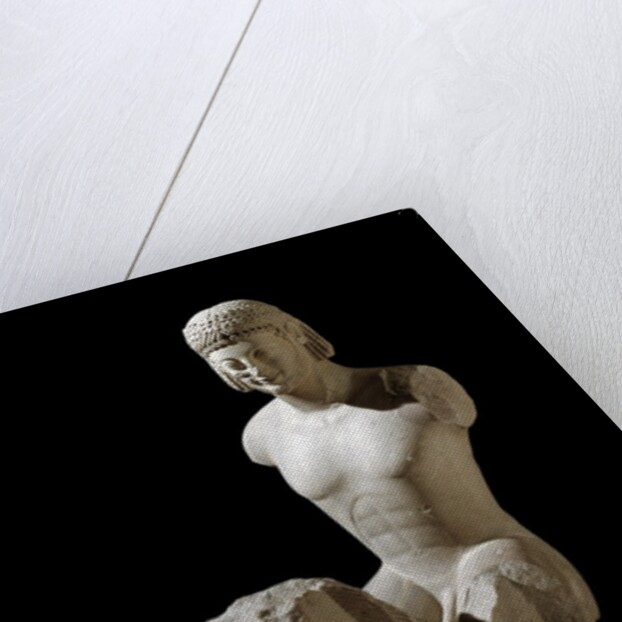 Archaic Greek sculpture of The Rampin Rider by Anonymous