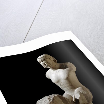 Archaic Greek sculpture of The Rampin Rider by Anonymous