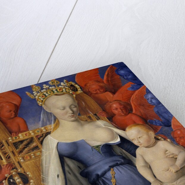 Virgin and Child Surrounded by Cherubim and Seraphim by Jean Fouquet
