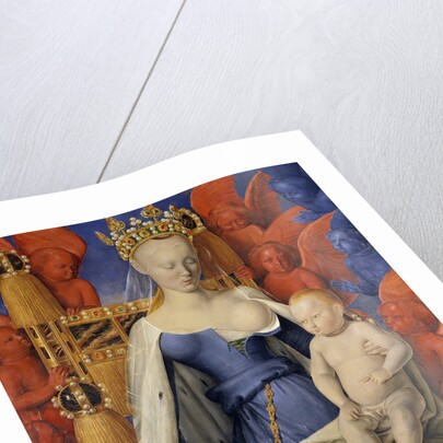 Virgin and Child Surrounded by Cherubim and Seraphim by Jean Fouquet