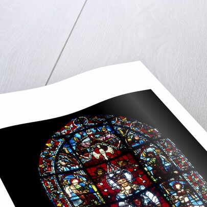 Stained glass window at Chartres Cathedreal by Anonymous