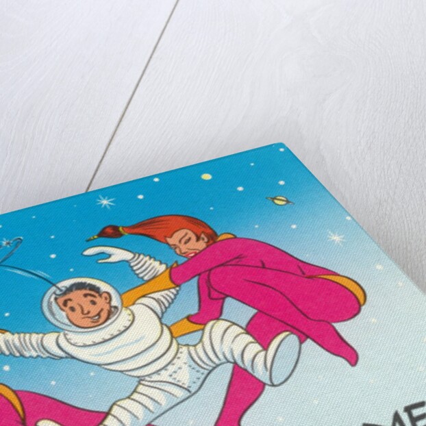 Extraterrestrial Vixens Fighting Over Astronaut by Anonymous