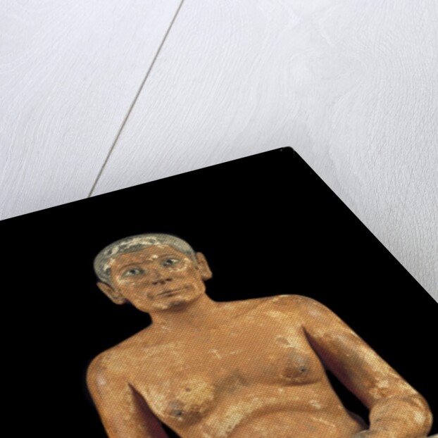 Ancient Egyptian statue of Seated Scribe by Anonymous