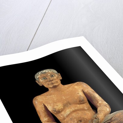 Ancient Egyptian statue of Seated Scribe by Anonymous