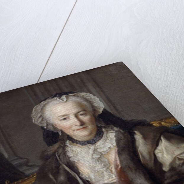 Portrait of Anne Jarry, Madame Dange by Louis Tocque