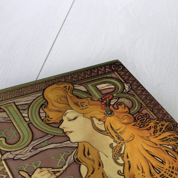 Poster advertising the cigarette paper "Job" by Alphonse Mucha