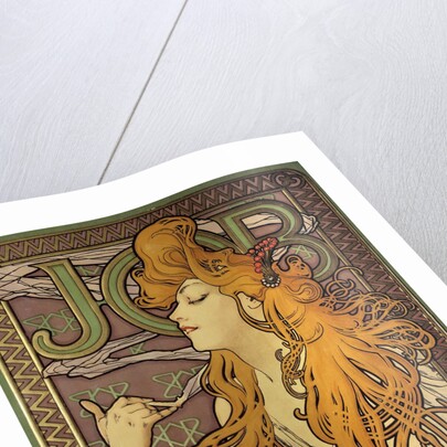 Poster advertising the cigarette paper "Job" by Alphonse Mucha