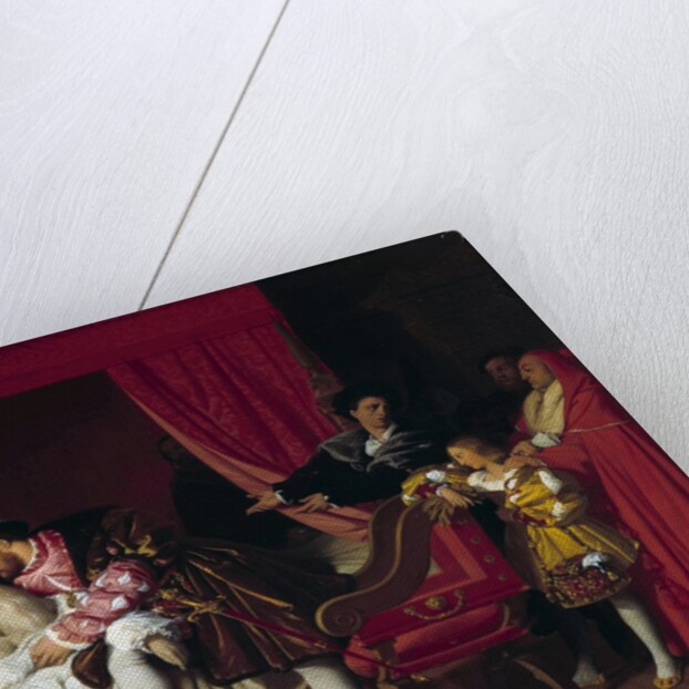 Francois I receives the last breath of Leonardo da Vinci by Jean-Auguste-Dominique Ingres