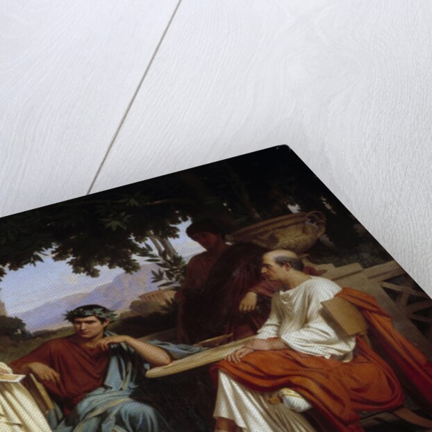 Horace, Virgil and Varius at the house of Maecenas by Charles Francois Jalabert