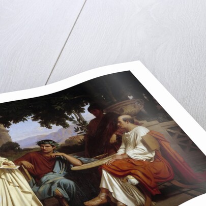 Horace, Virgil and Varius at the house of Maecenas by Charles Francois Jalabert