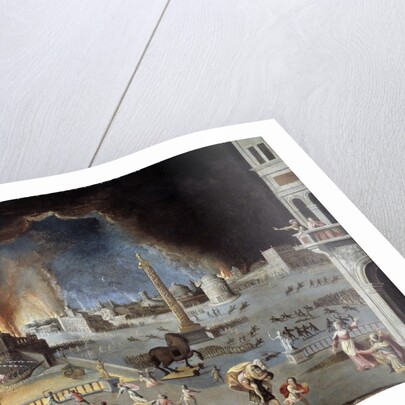 The fall of Trojan - Scene of the Trojan War by Jean Maublanc